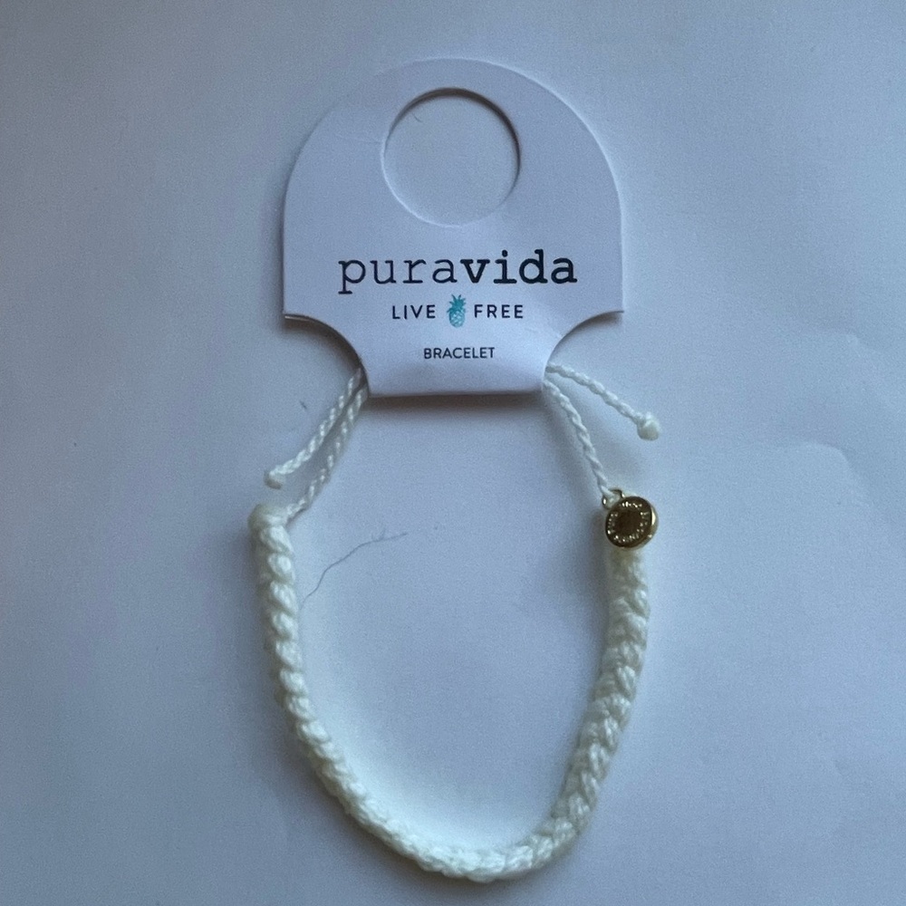 Brand New White Braided Bracelet
